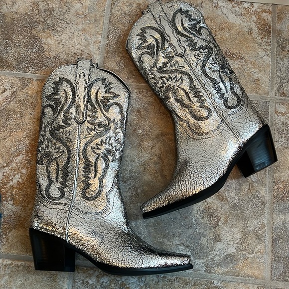 Free People Jeffery Campbell Dagget Western Boots  Sz 8 NWT - Picture 5 of 14